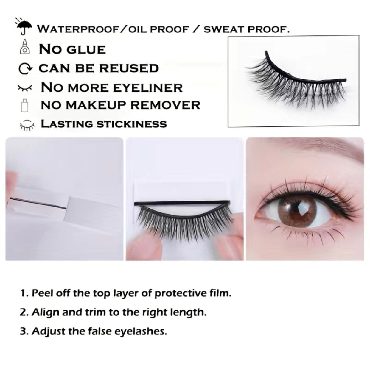 Adhesive Strips for Strip Lashes