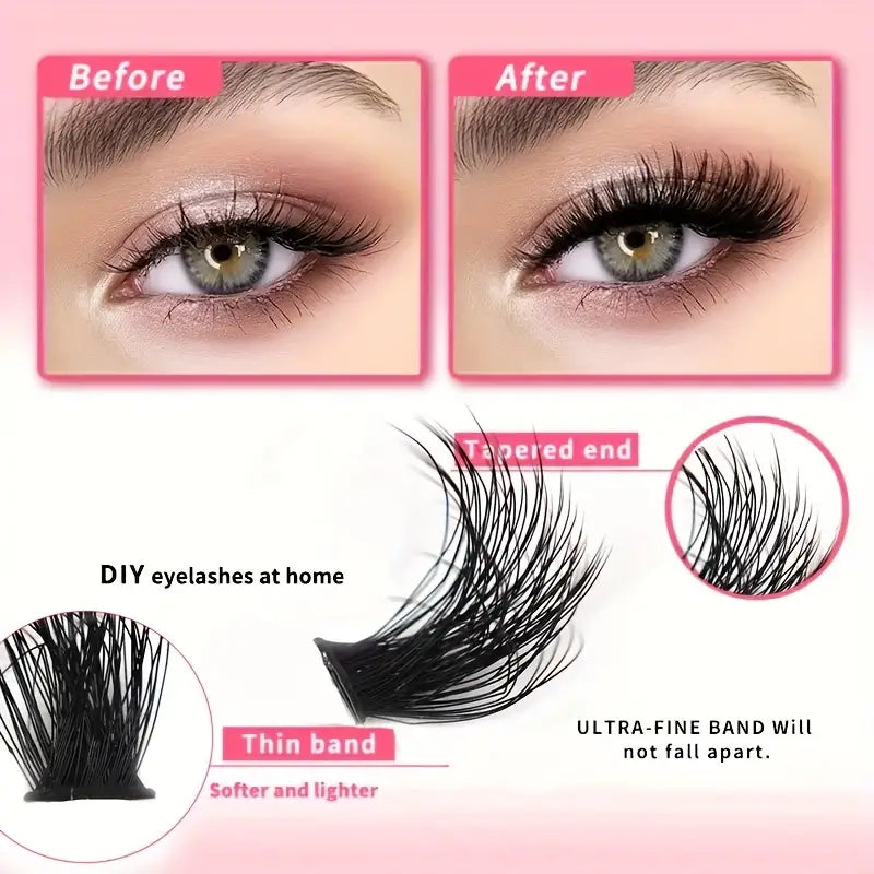 Fluffy DIY Cluster Lashes